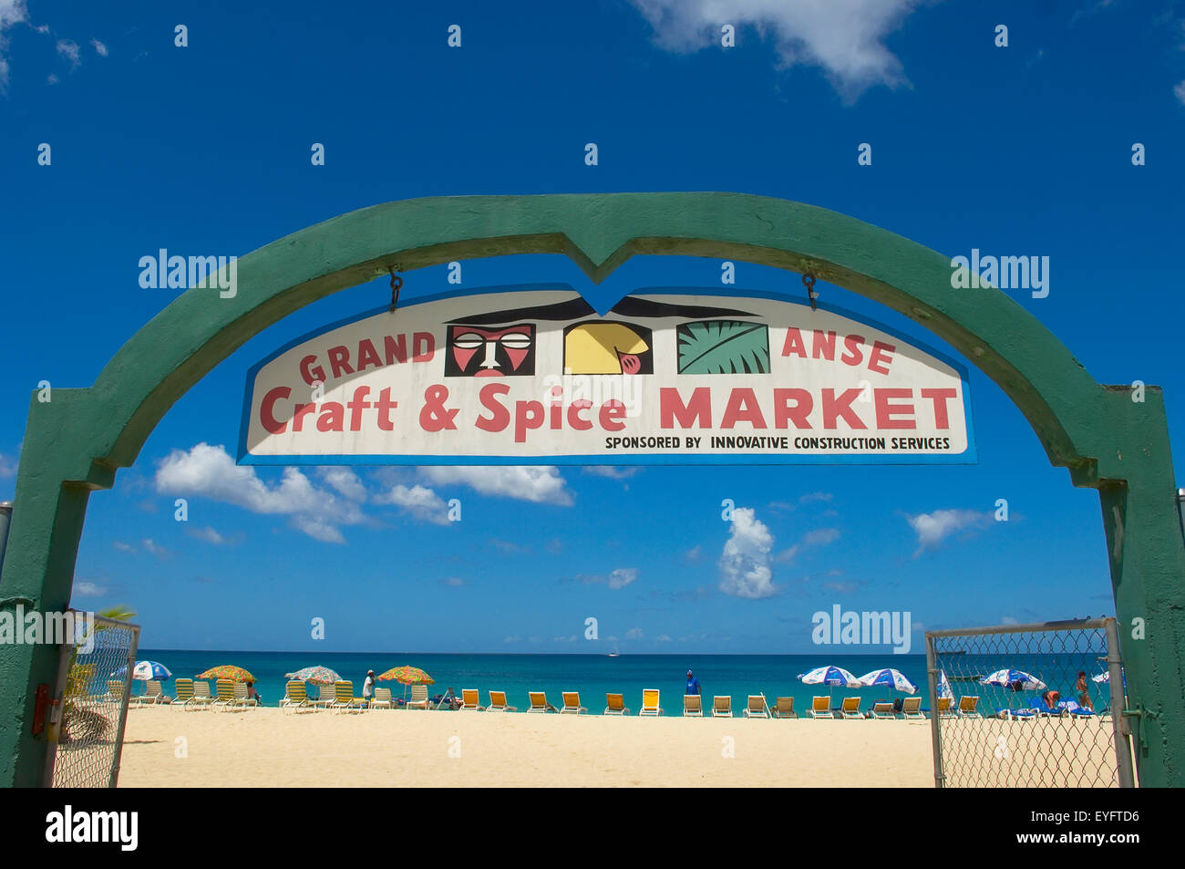 Caribbean, Grand Anse Craft & Spice Market; Grenada Stock Photo Alamy