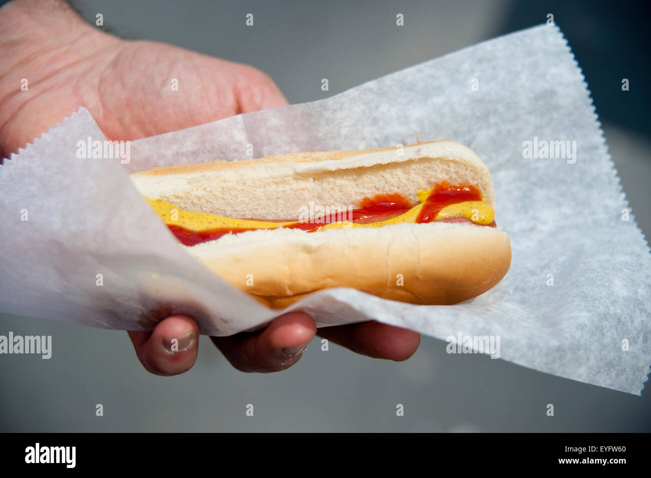 Famous Hot Dog, Manhattan, New York, Usa Stock Photo Alamy