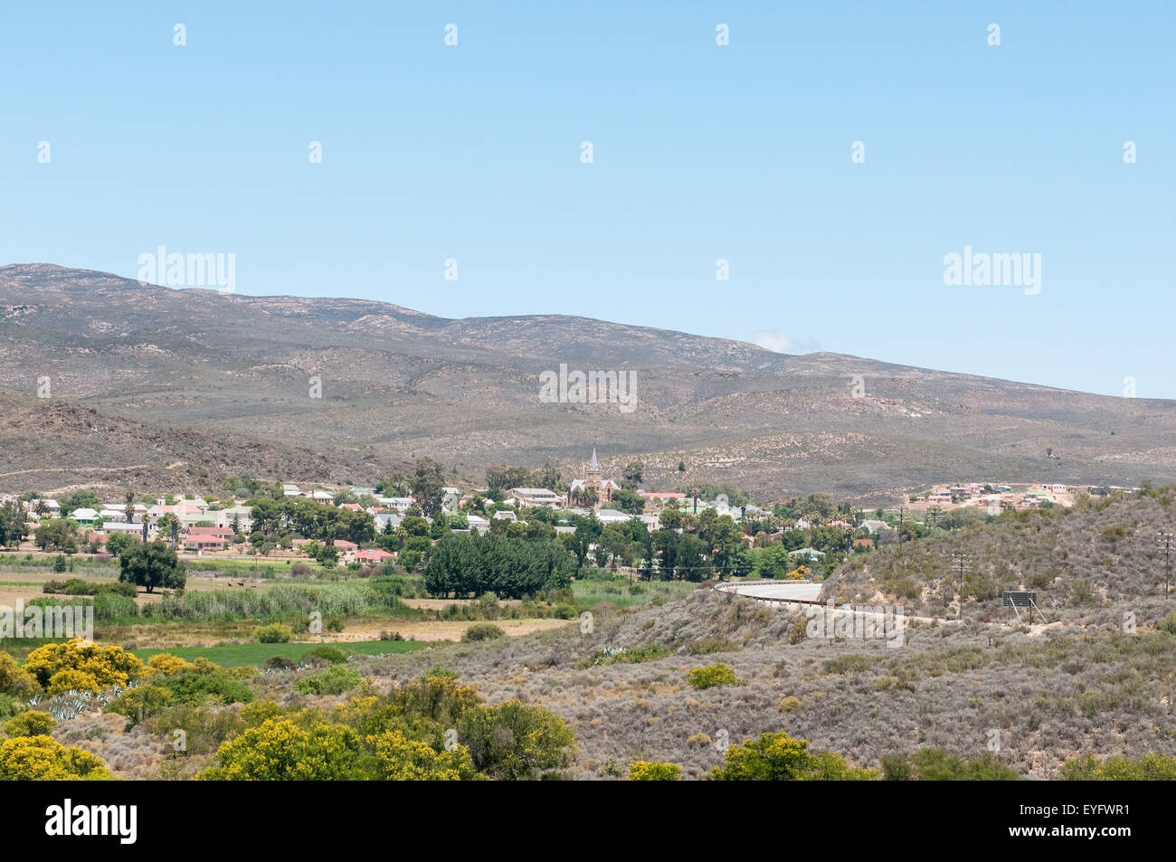 View of the Little Karoo town of Uniondale Stock Photo