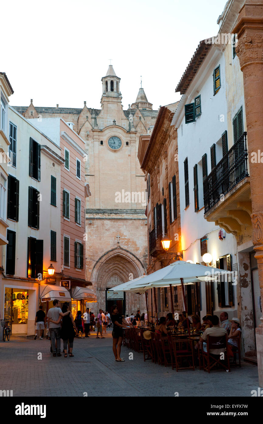 Historical District In Ciutadella, Menorca, Balearic Islands, Spain Stock Photo