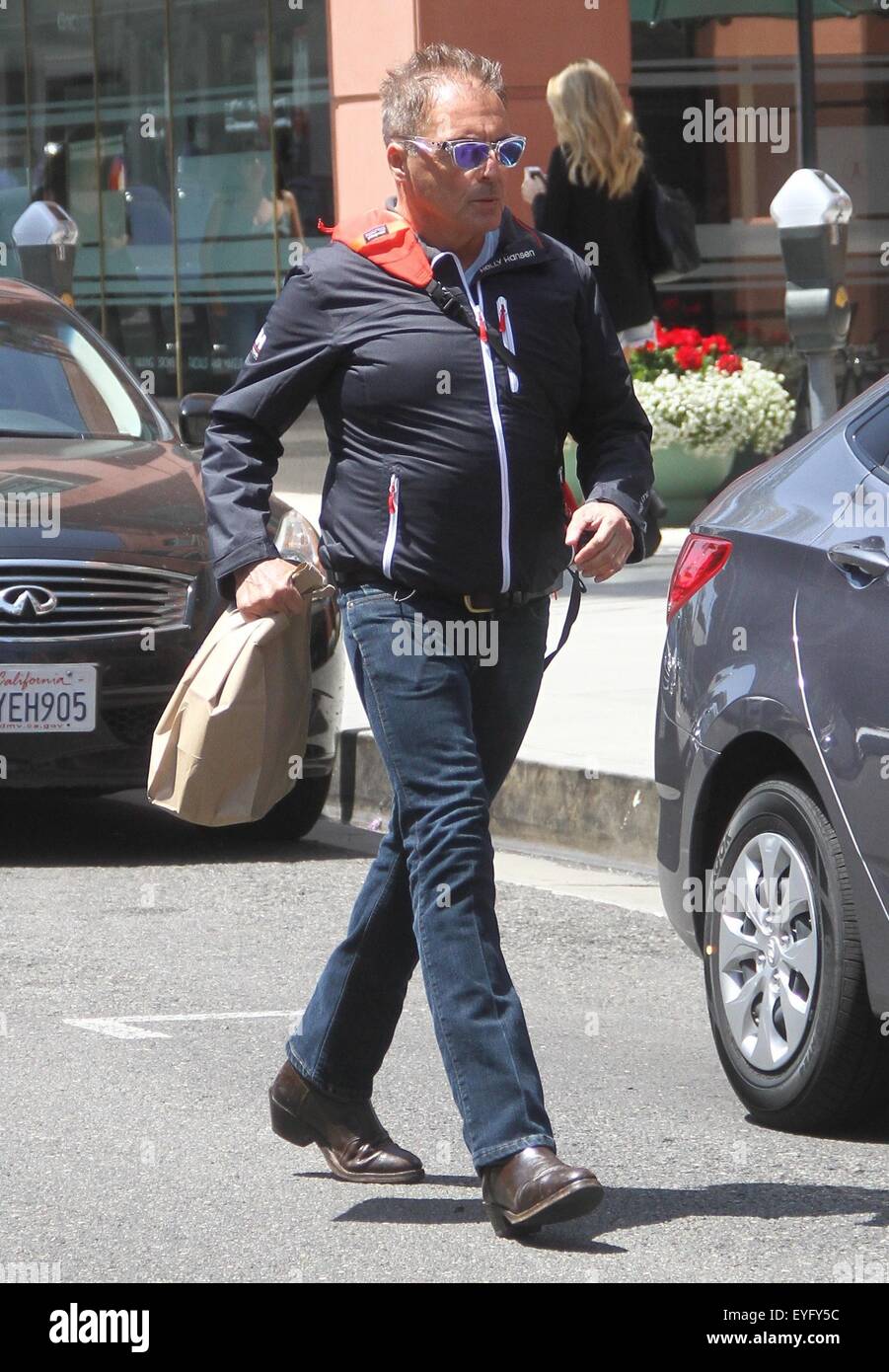 Armand Assante shopping in Beverly Hills  Featuring: Armand Assante Where: Los Angeles, California, United States When: 27 May 2015 C Stock Photo