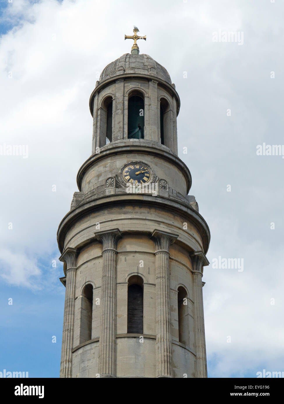 Spire of St Mary's Church, Wyndham Place, London W1H 1PQ Stock Photo