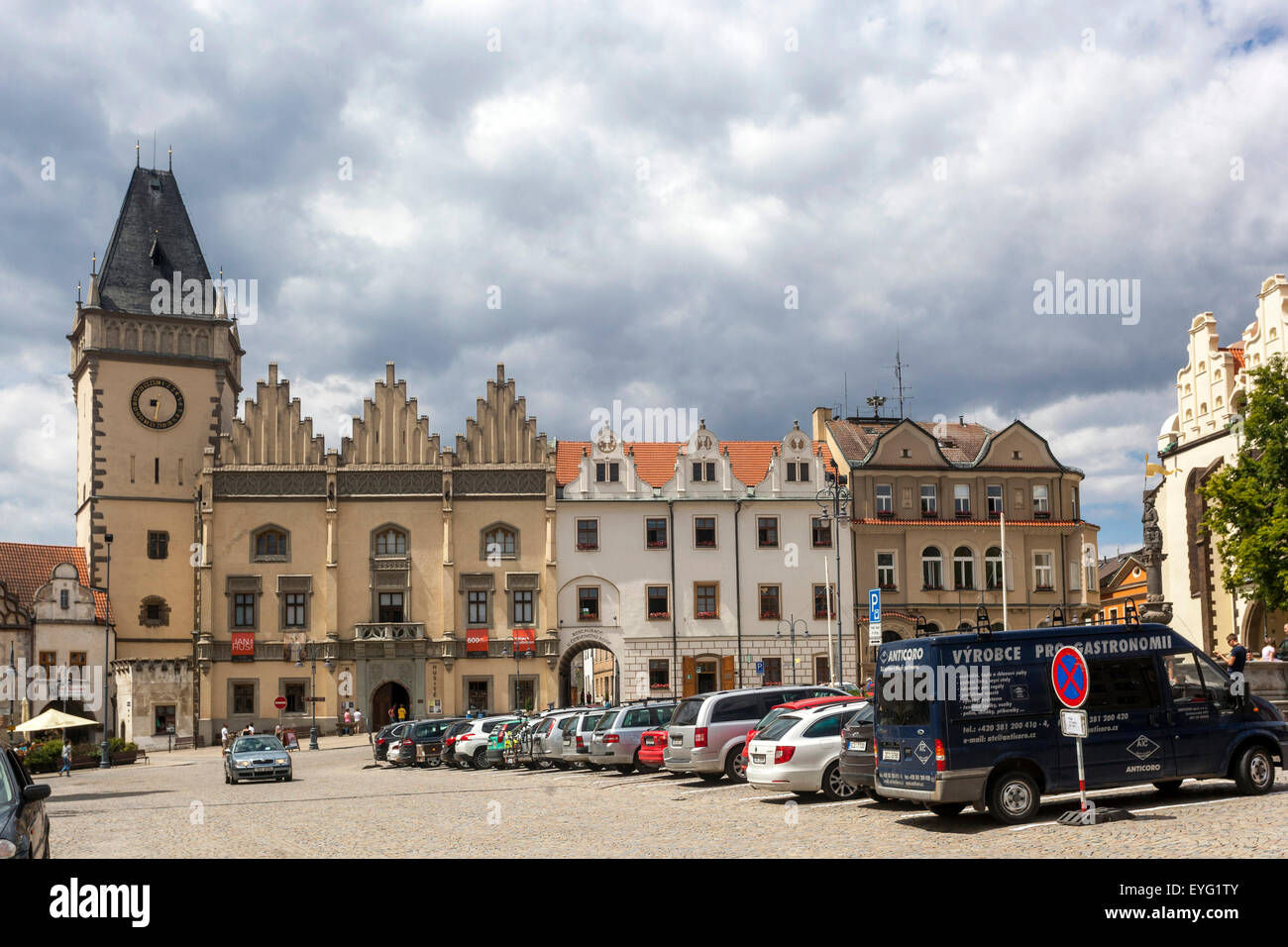 Tabor City Hall Tabor the city of Hussites, South Bohemia, Czech