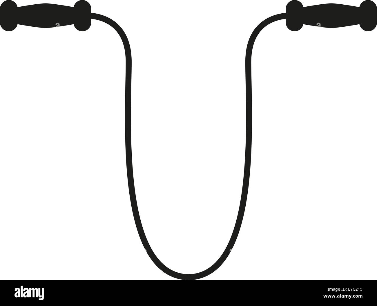 The skipping rope icon. Jumping-rope symbol. Flat Stock Vector Image ...