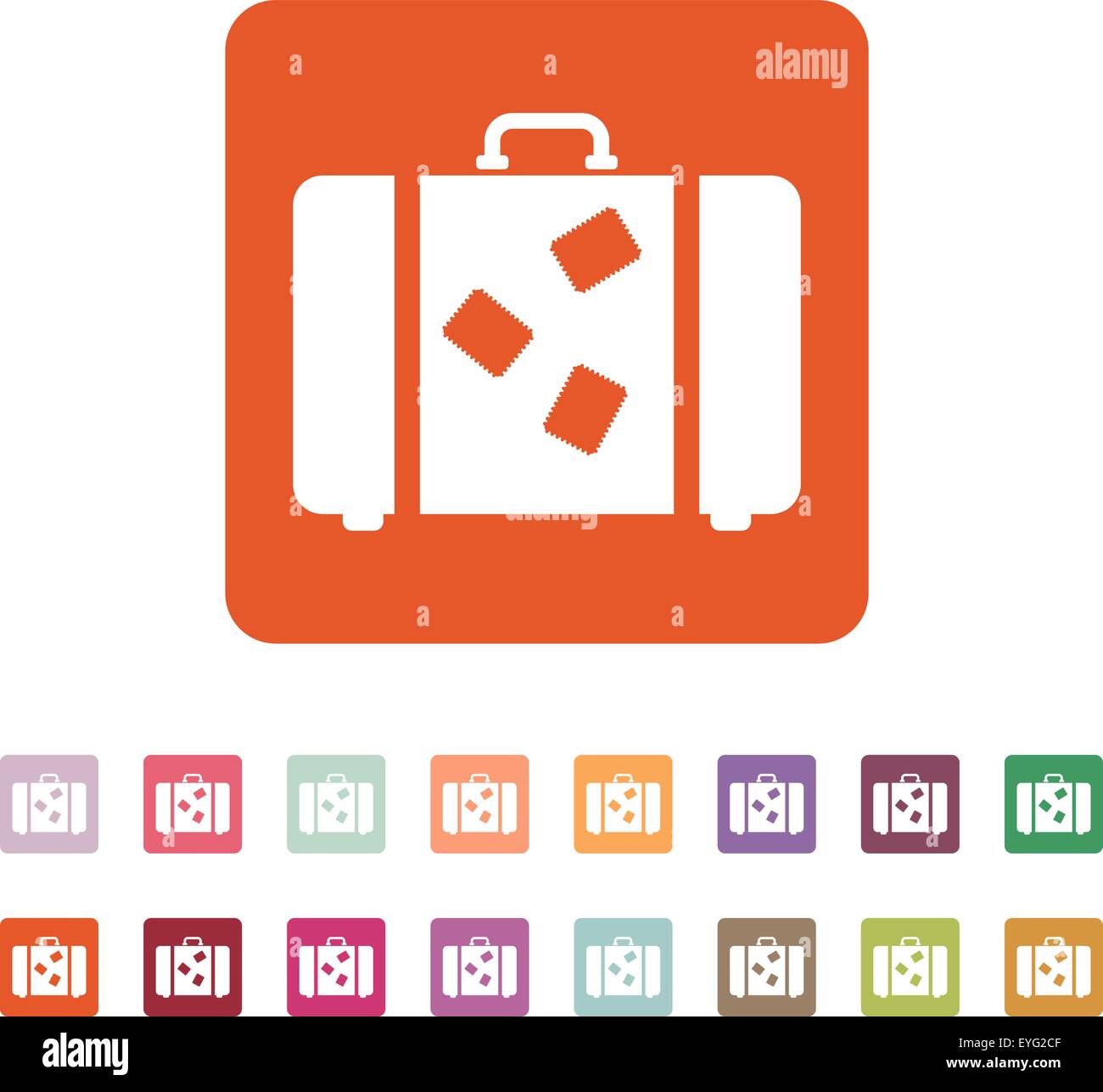 The suitcase icon. Luggage symbol. Flat Stock Vector Image & Art Alamy
