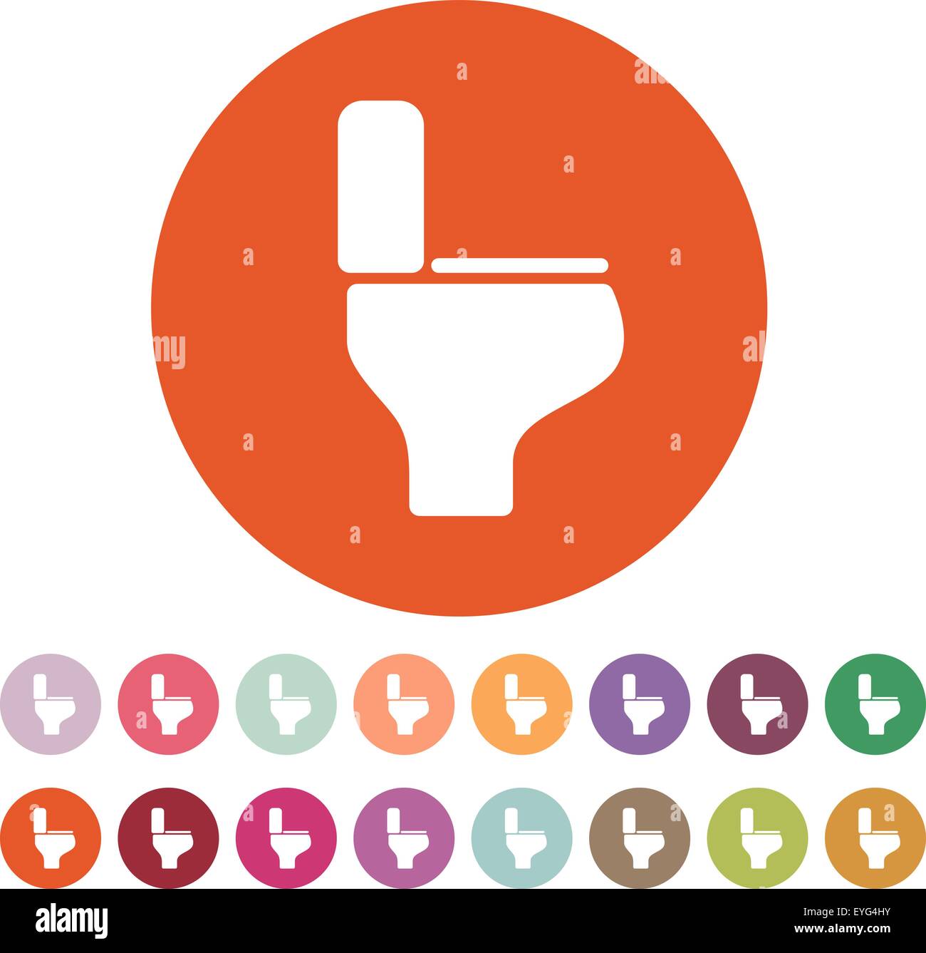 The toilet icon. Restroom symbol. Flat Stock Vector Image & Art Alamy