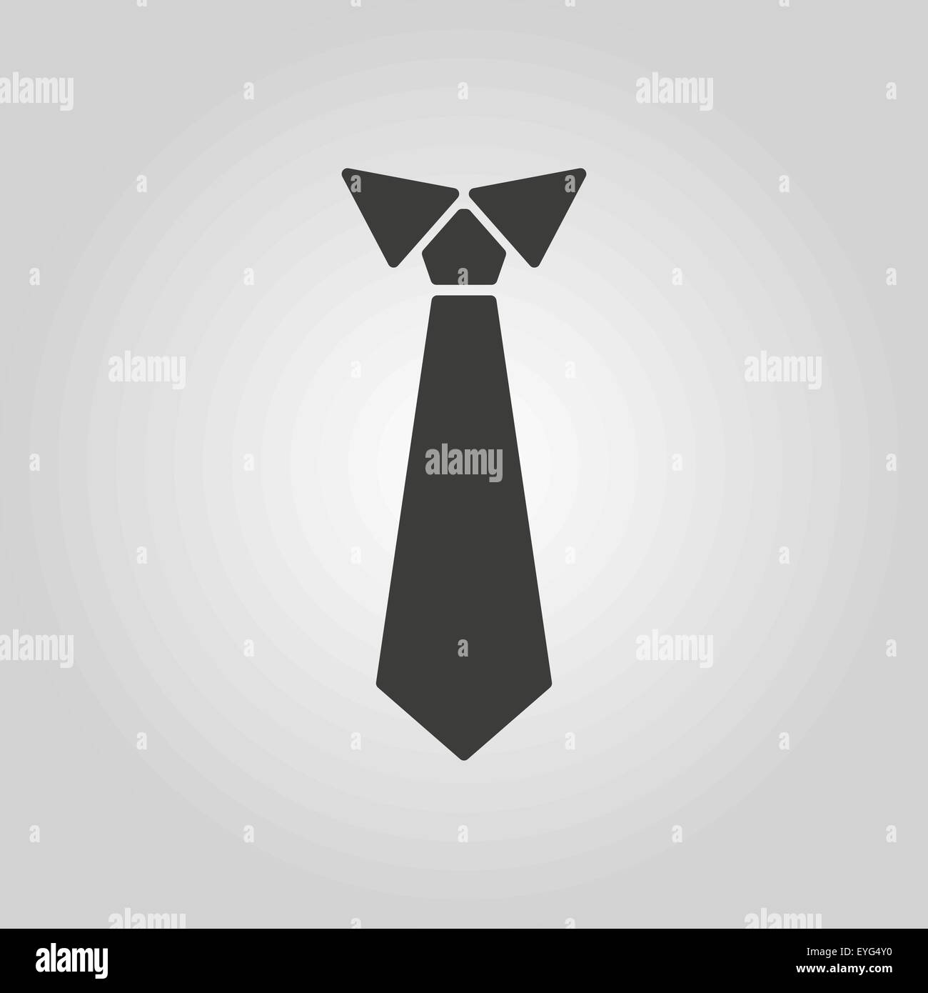 The tie icon. Necktie and neckcloth symbol. Flat Stock Vector Image ...