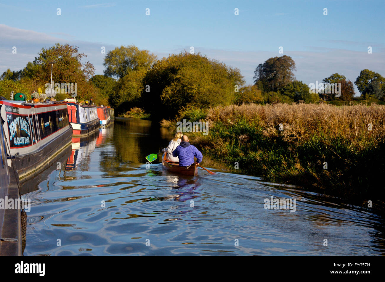 Uk, Oxfordshire Canal; Lower Heyford Stock Photo