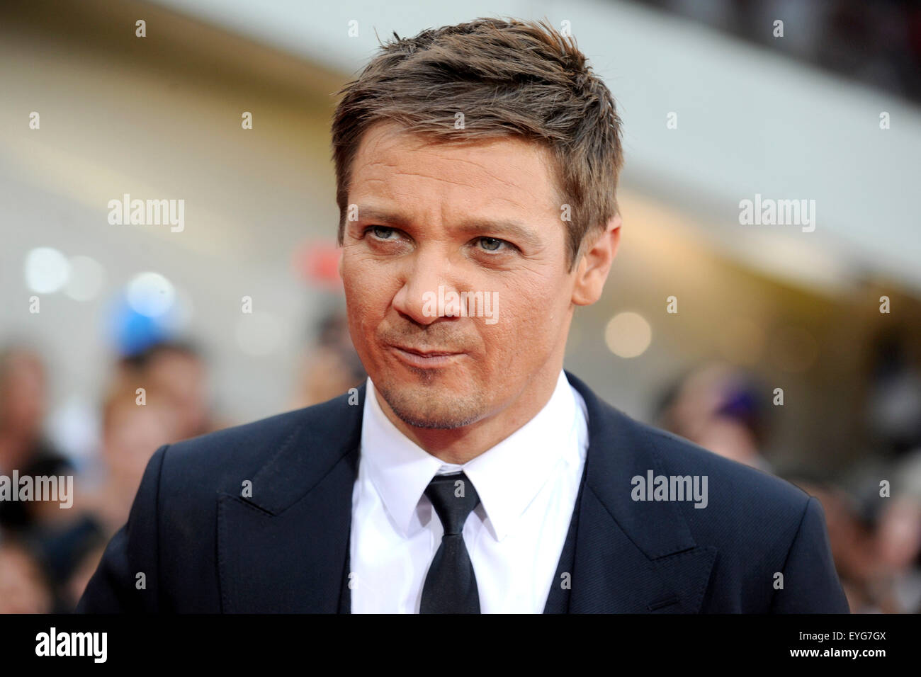 Jeremy Renner attends the 'Mission: Impossible - Rogue Nation' New York ...