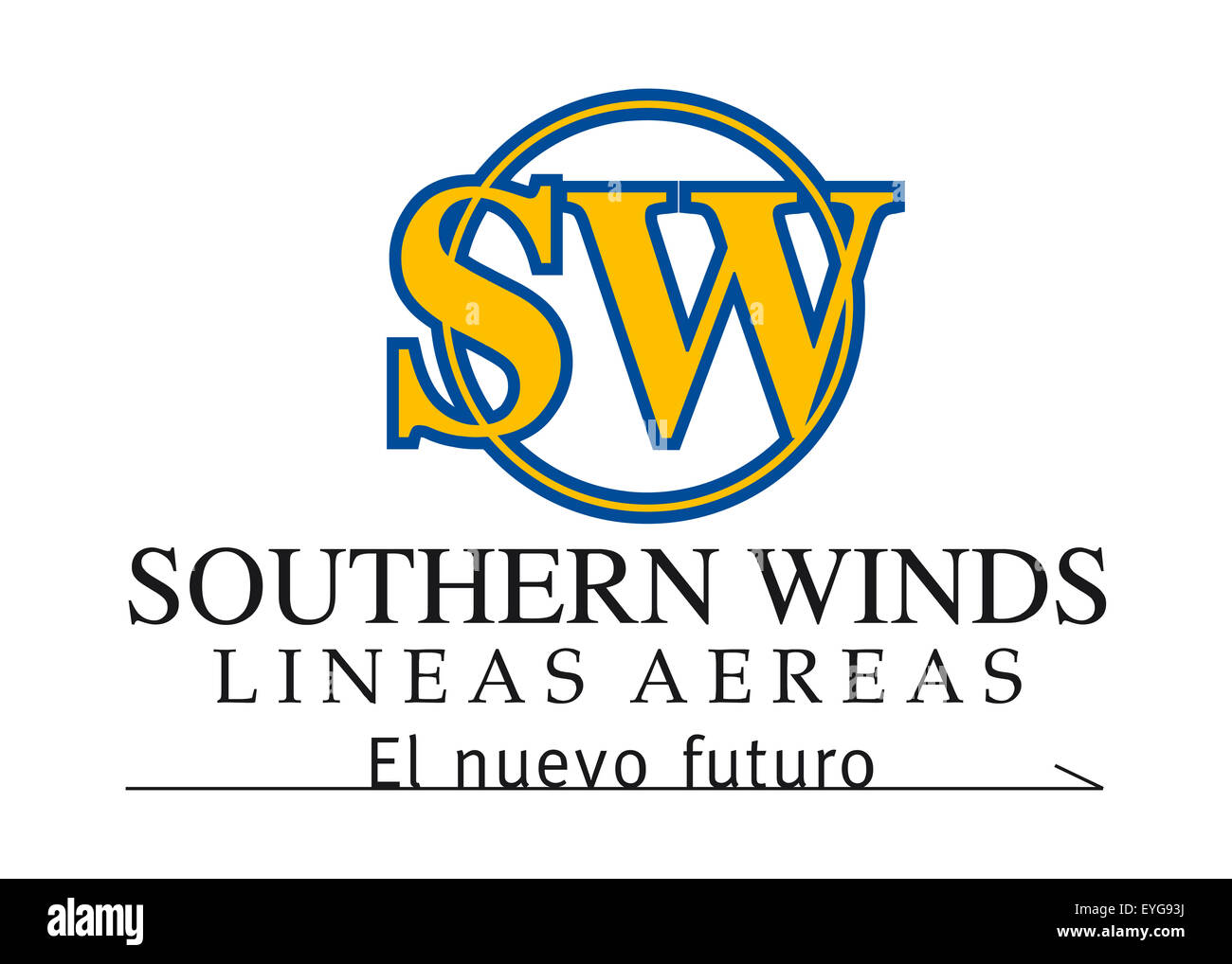 Southern Winds logo icon flag emblem sign mark Stock Photo Alamy