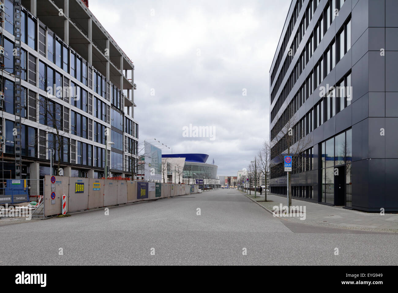 Berlin, Germany, new buildings at the O2 World Arena in the Valeska ...