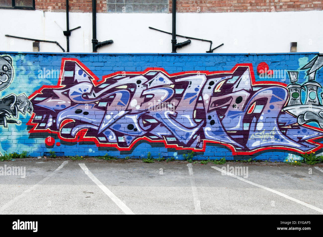 Graffiti on a wall in Sherwood, Nottingham England UK Stock Photo Alamy