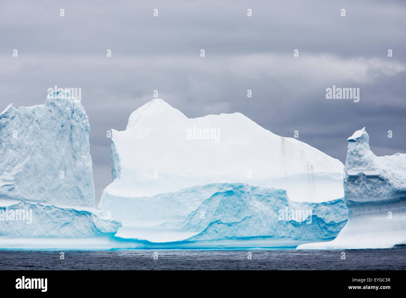 Iceberg of west coast; Greenland Stock Photo