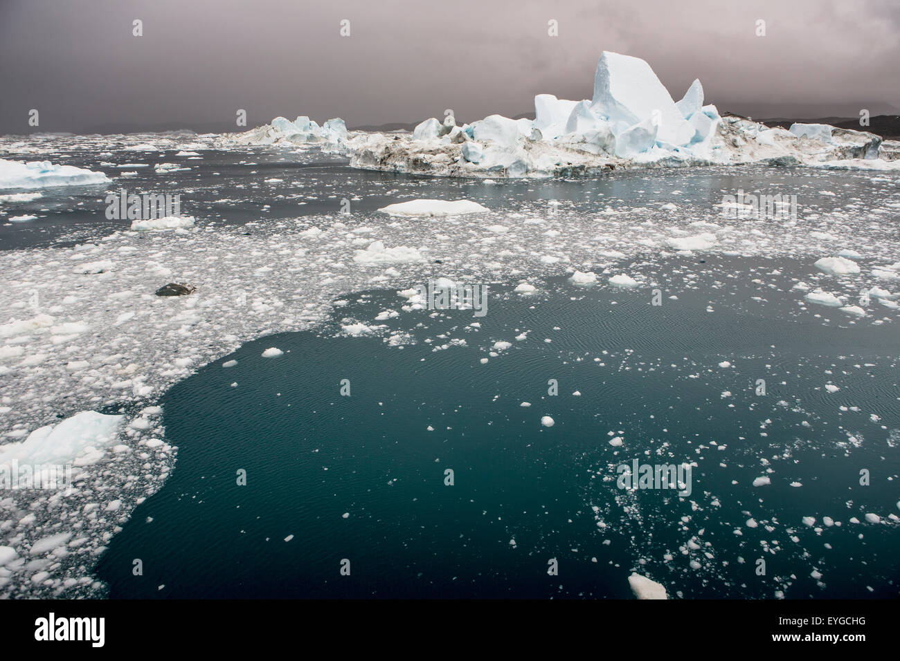 Greenland, Icefjord; Ilulissat, Unesco World Heritage Site Stock Photo