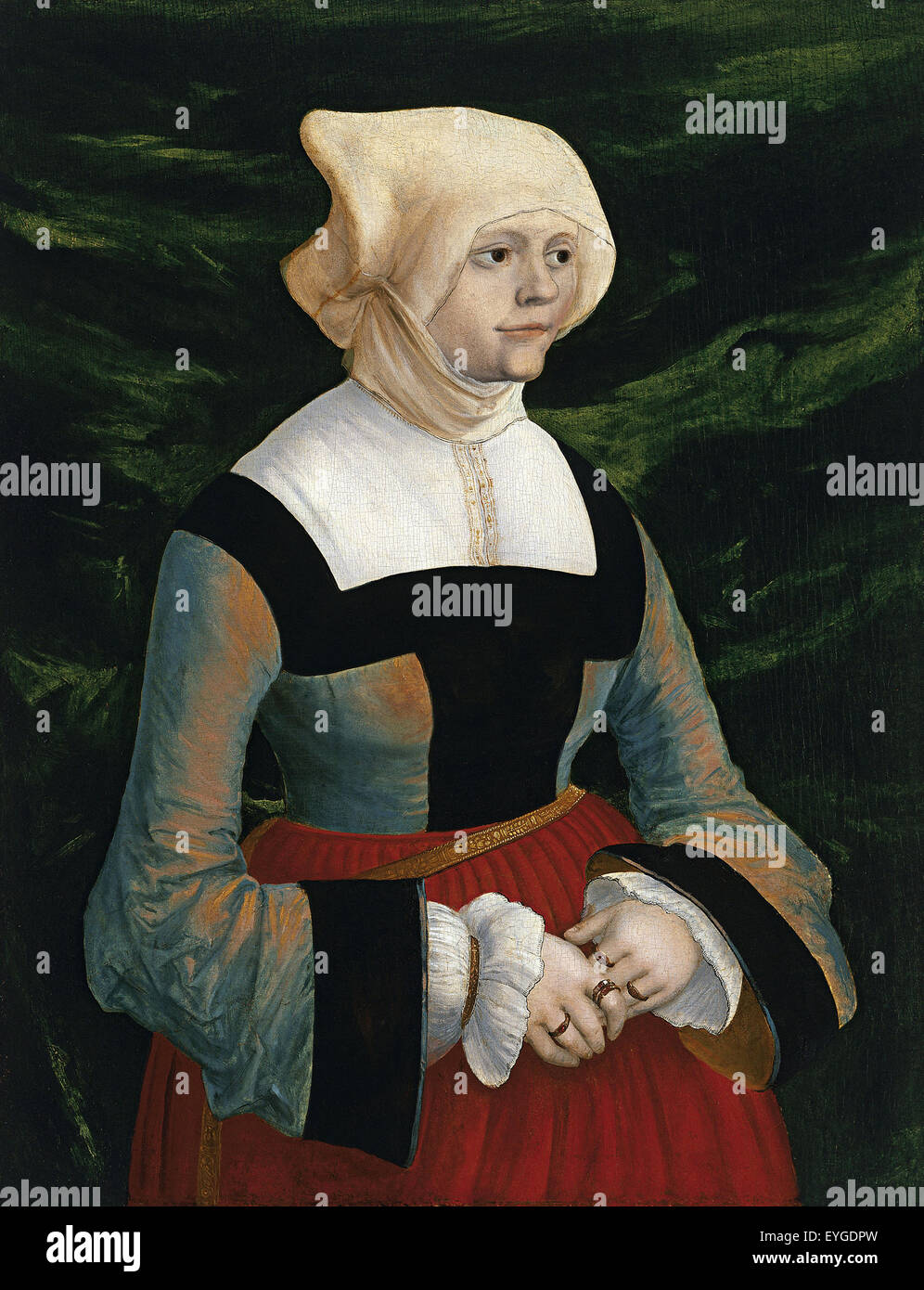Albrecht Altdorfer - Portrait of a Young Woman - XVI th century - Flemish Stock Photo