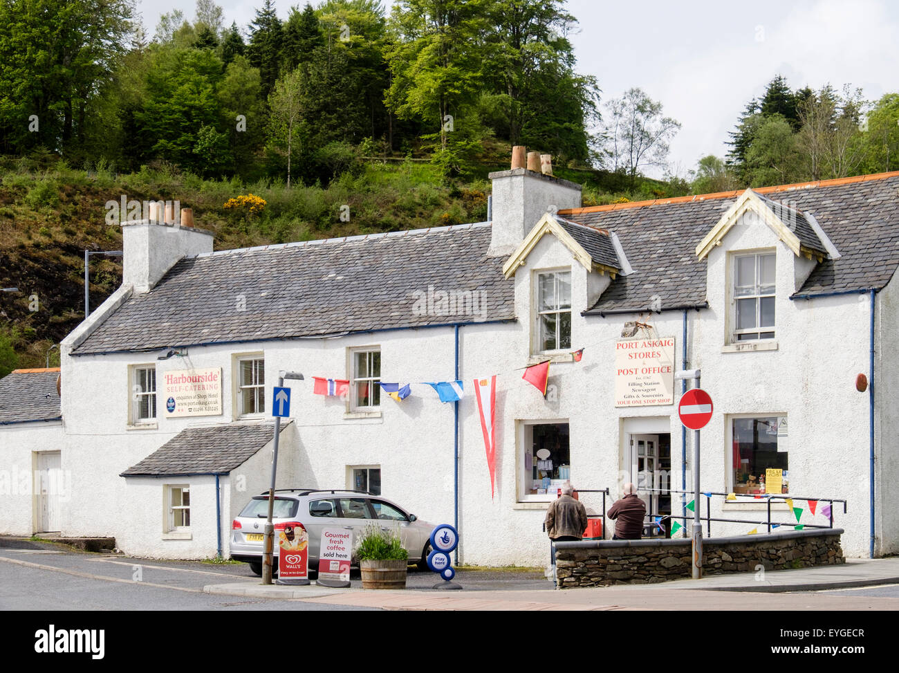 Village stores and Post Office in Port Askaig, Isle of Islay, Argyll and Bute, Inner Hebrides