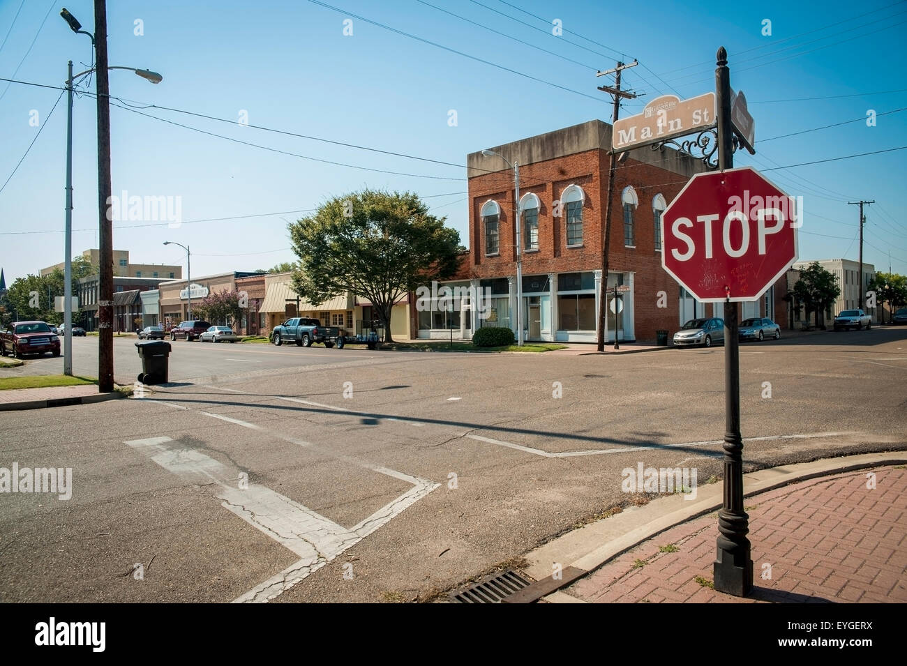 USA, Greenville; Mississippi, Street scene Stock Photo - Alamy