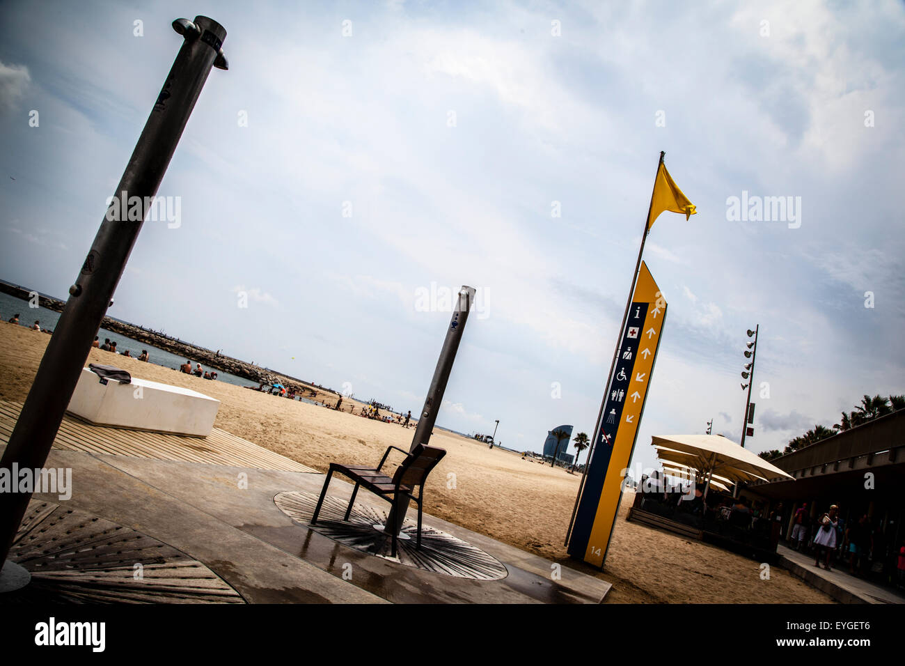 shower in the beach Stock Photo Alamy