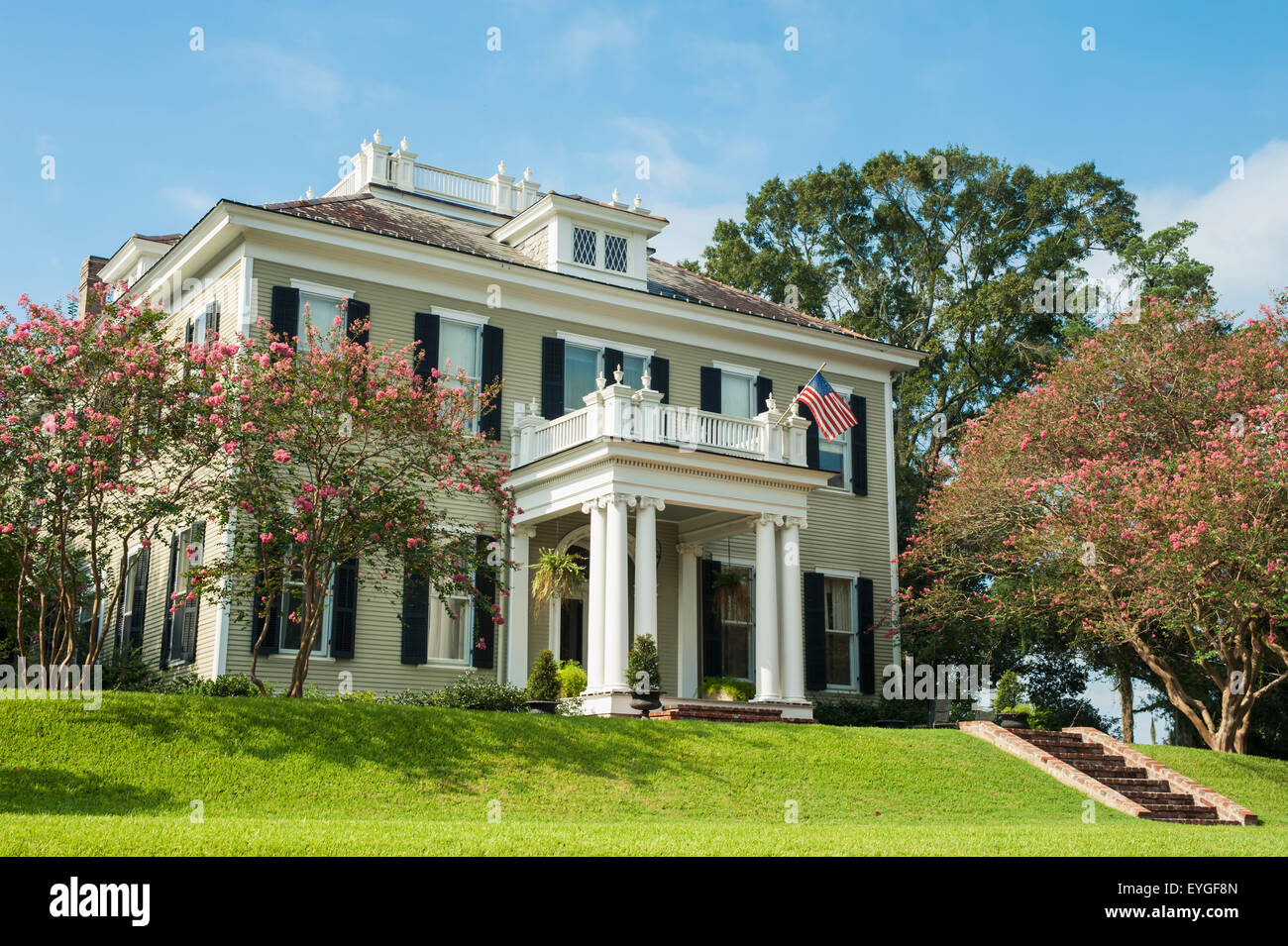 USA, Louisiana, 19th century house; St Francisville, Hillcroft Stock
