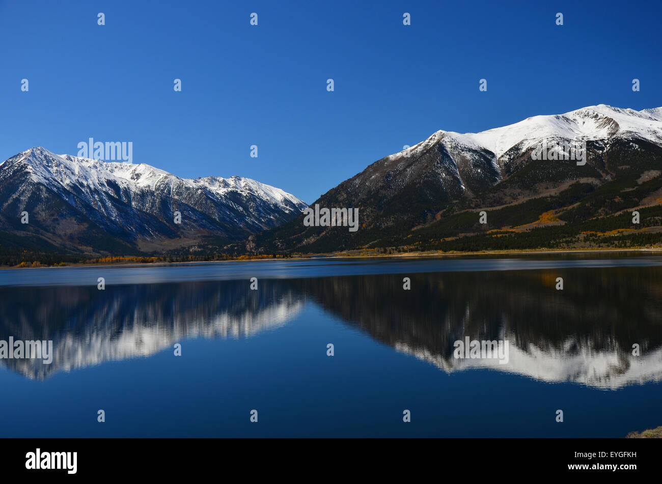 A great day by Twin Lakes, Colorado Stock Photo