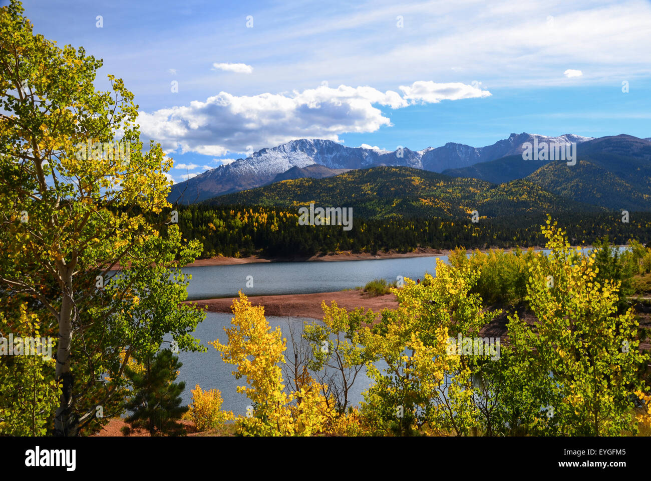 The road to Pikes Peak, Colorado Stock Photo - Alamy