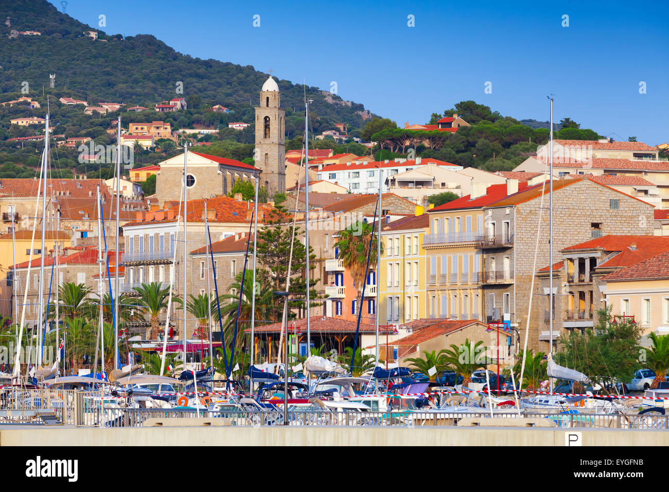 Cityscape of Propriano, South Corsica, France Stock Photo