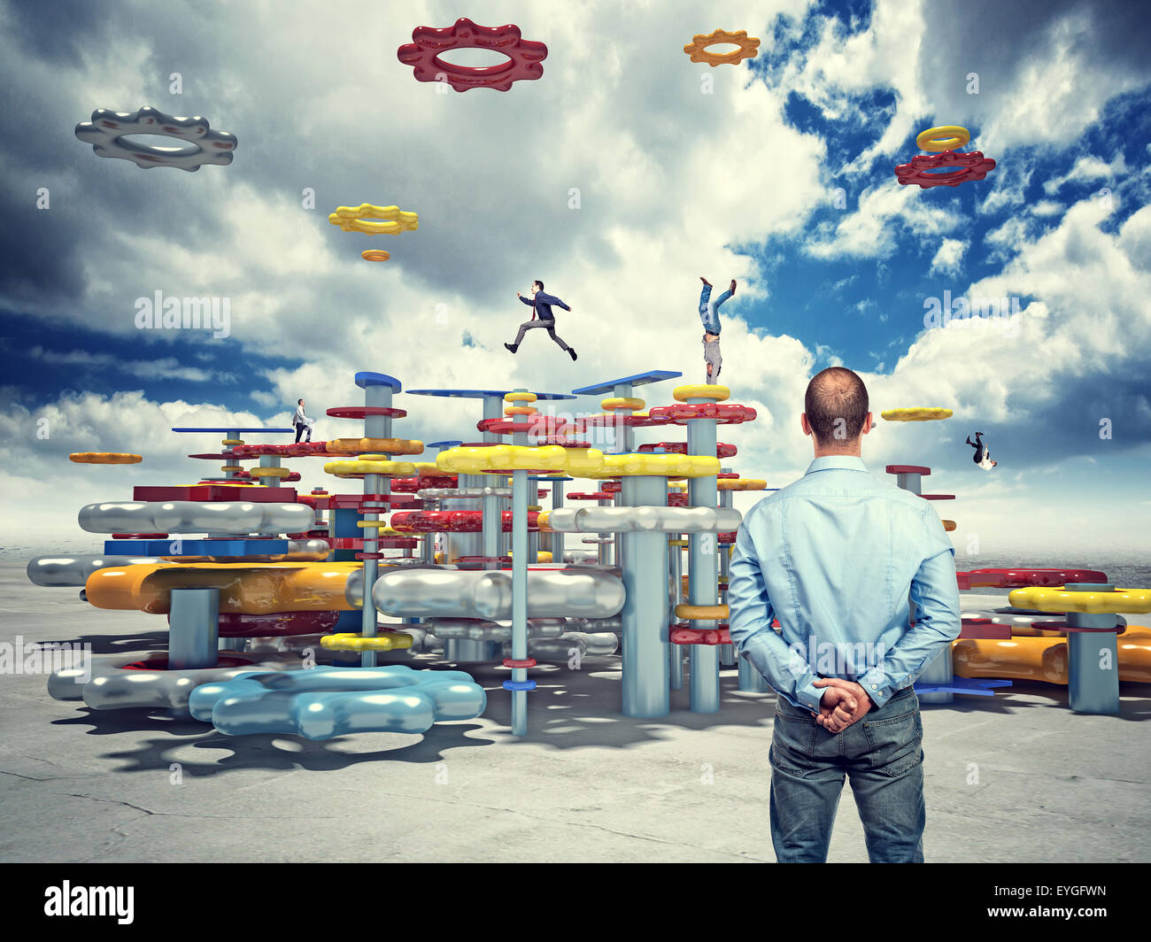 3d business people illustration hi-res stock photography and images - Alamy