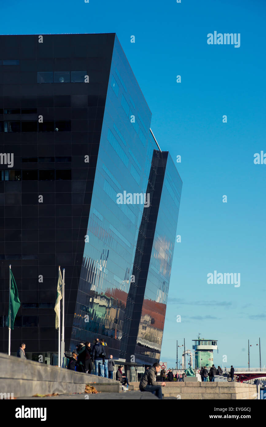 Denmark, View of Royal Library; Copenhagen Stock Photo