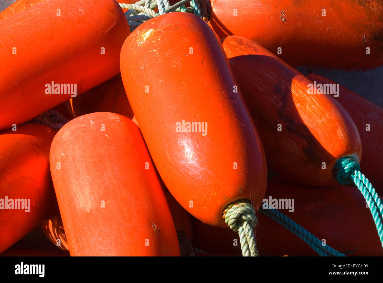 Crabbing buoys, Garibaldi, Oregon Stock Photo Alamy