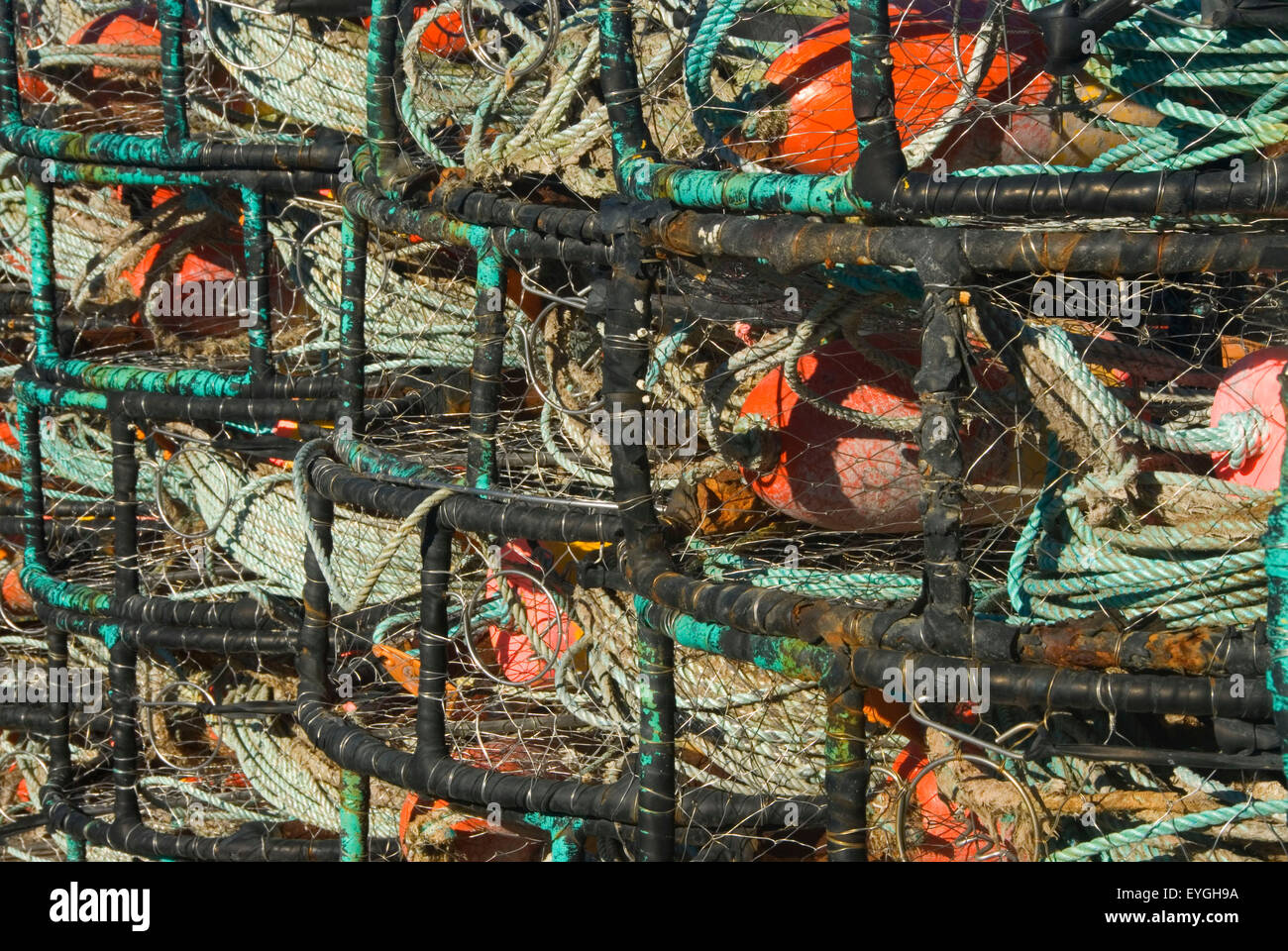 Crab pots, Garibaldi, Oregon Stock Photo Alamy