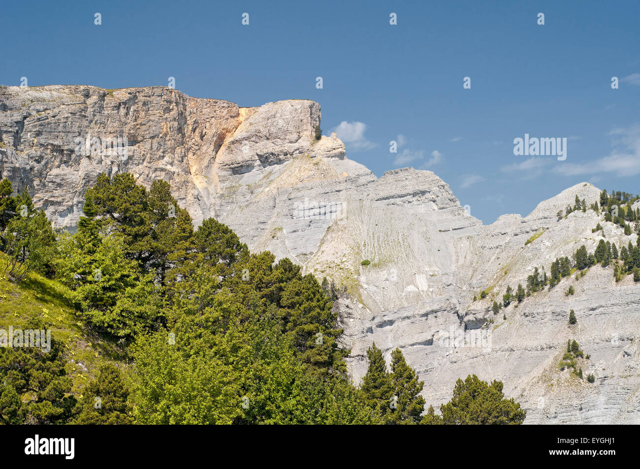 View of Vercors Regional Park. Isere. French Alps. France. Stock Photo