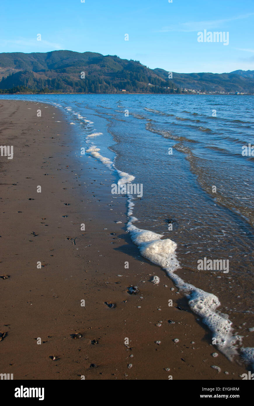 Tillamook Bay beach, Bayocean Peninsula, Oregon Stock Photo Alamy