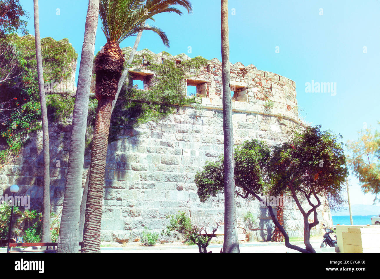 Castle of the Knights Order Saint John. Stock Photo