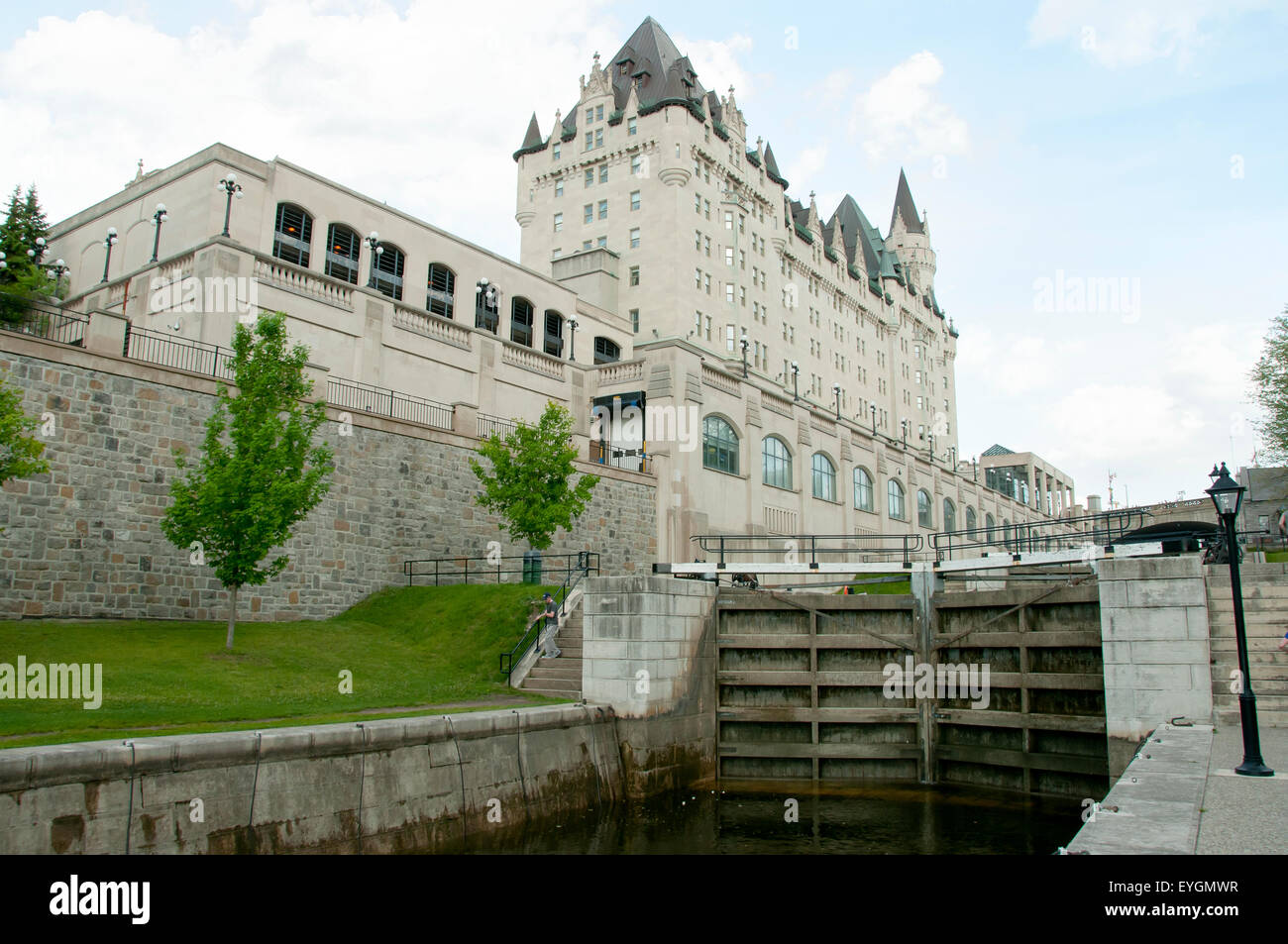 Rideau Canal Locks - Ottawa - Canada Stock Photo
