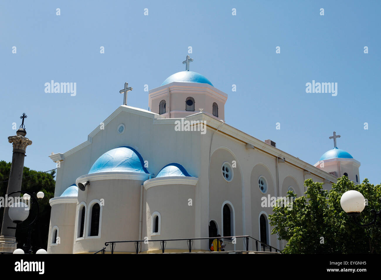 The church of Agia Paraskevi Stock Photo