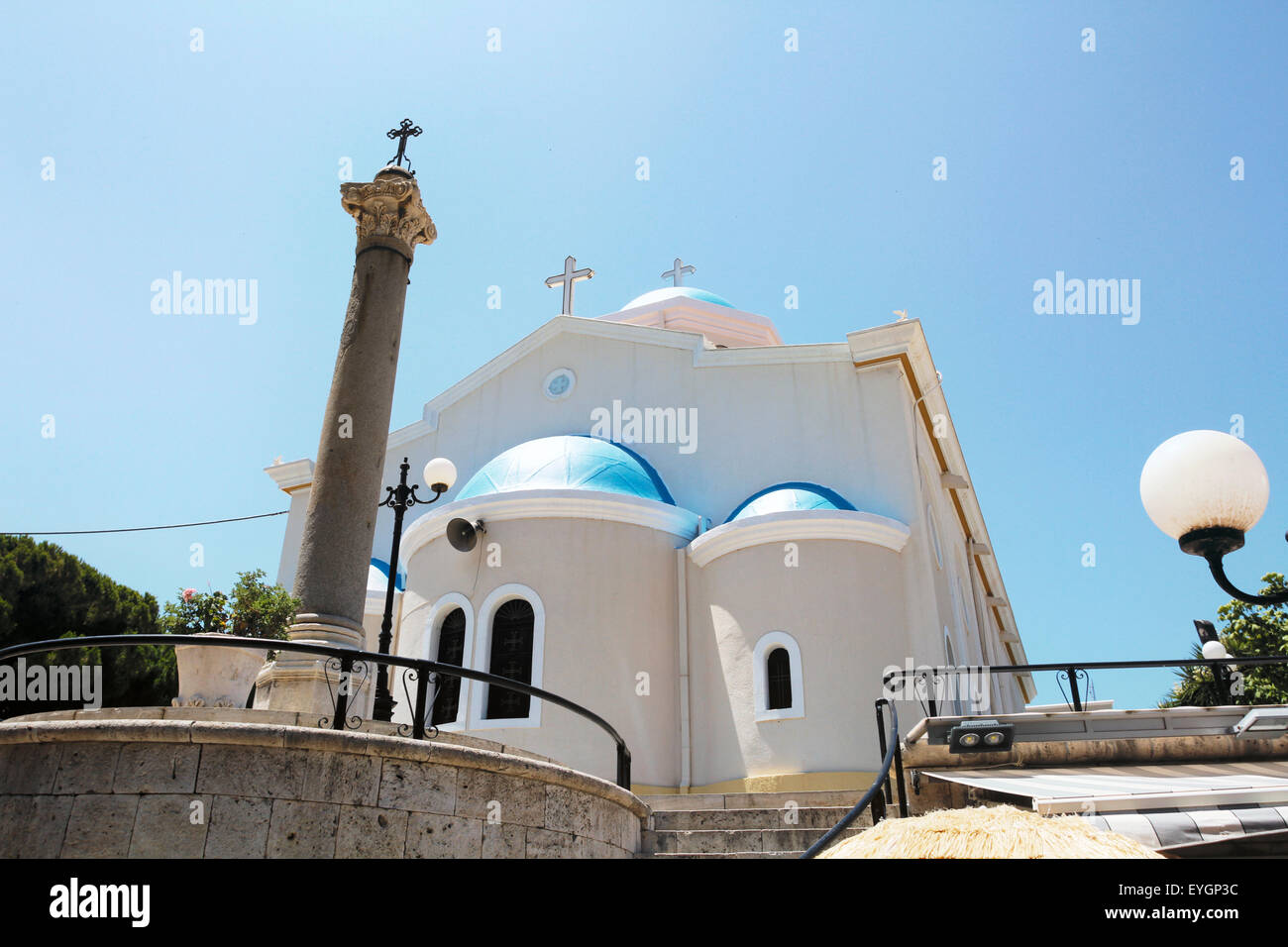 The church of Agia Paraskevi Stock Photo