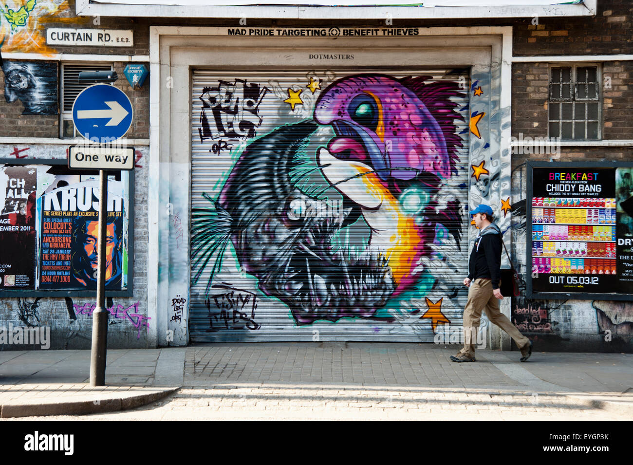 UK, England, Street Art in Shoreditch; London Stock Photo Alamy