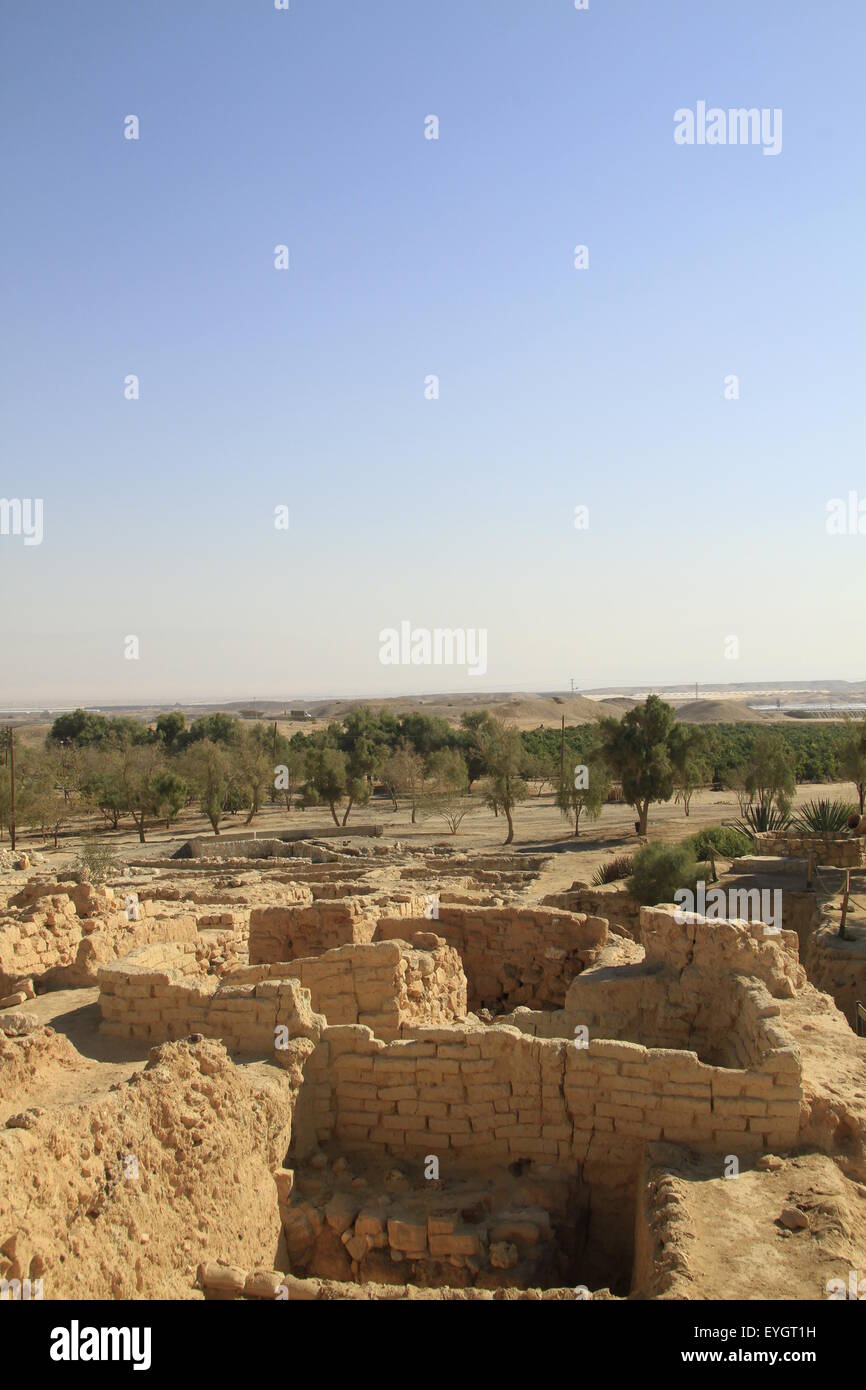 Israel, Arava, remains of the Roman fortress in Ein Hatzeva Stock Photo