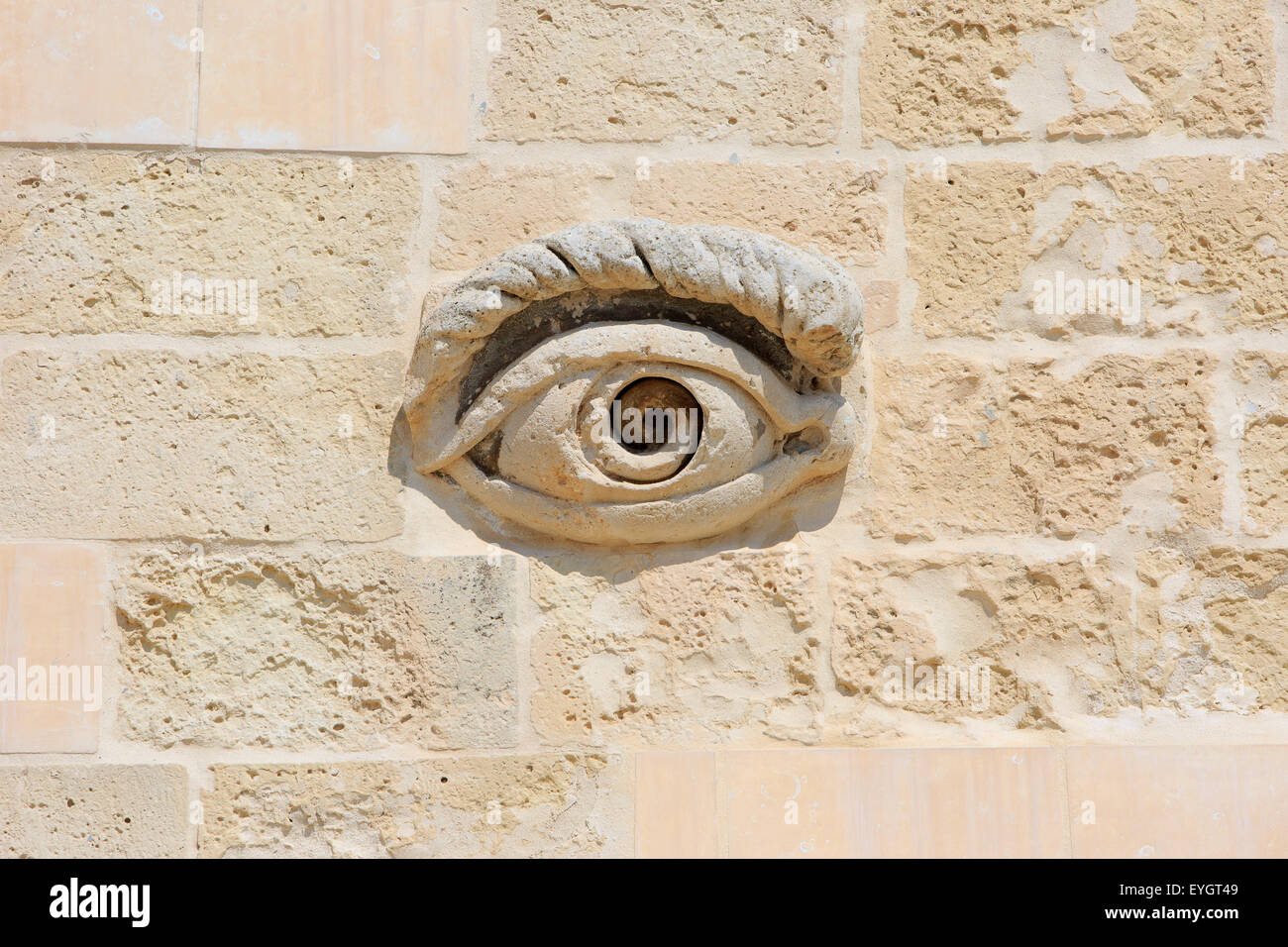 The eye of Osiris at Fort Saint Elmo in Valletta, Malta Stock Photo Alamy