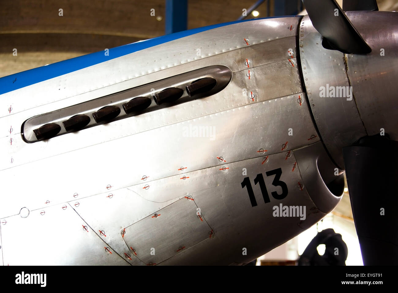 Switzerland, Close up of bomber with propeller; Duebendorf Stock Photo -  Alamy