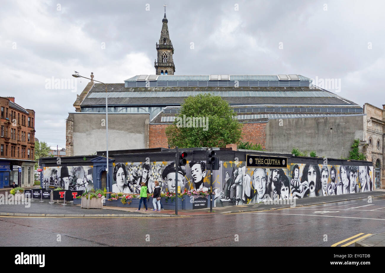 Rebuilt The Clutha pub and bar on the corner of Stockwell Street and Clyde Street Glasgow Scotland Stock Photo