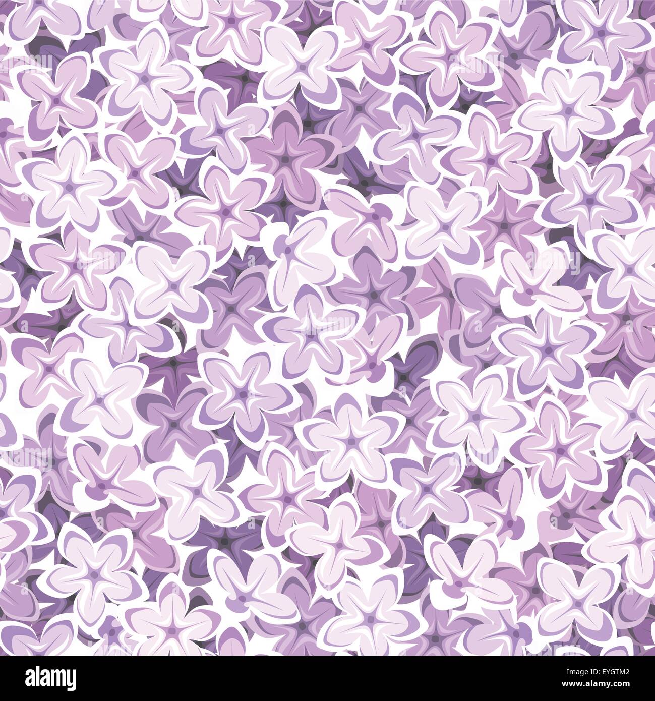 Seamless background with lilac flowers. Vector illustration Stock ...