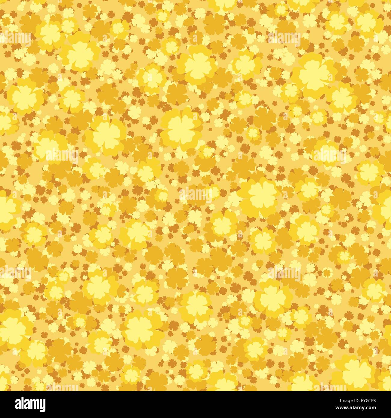 Seamless background with small yellow flowers. Vector illustration ...