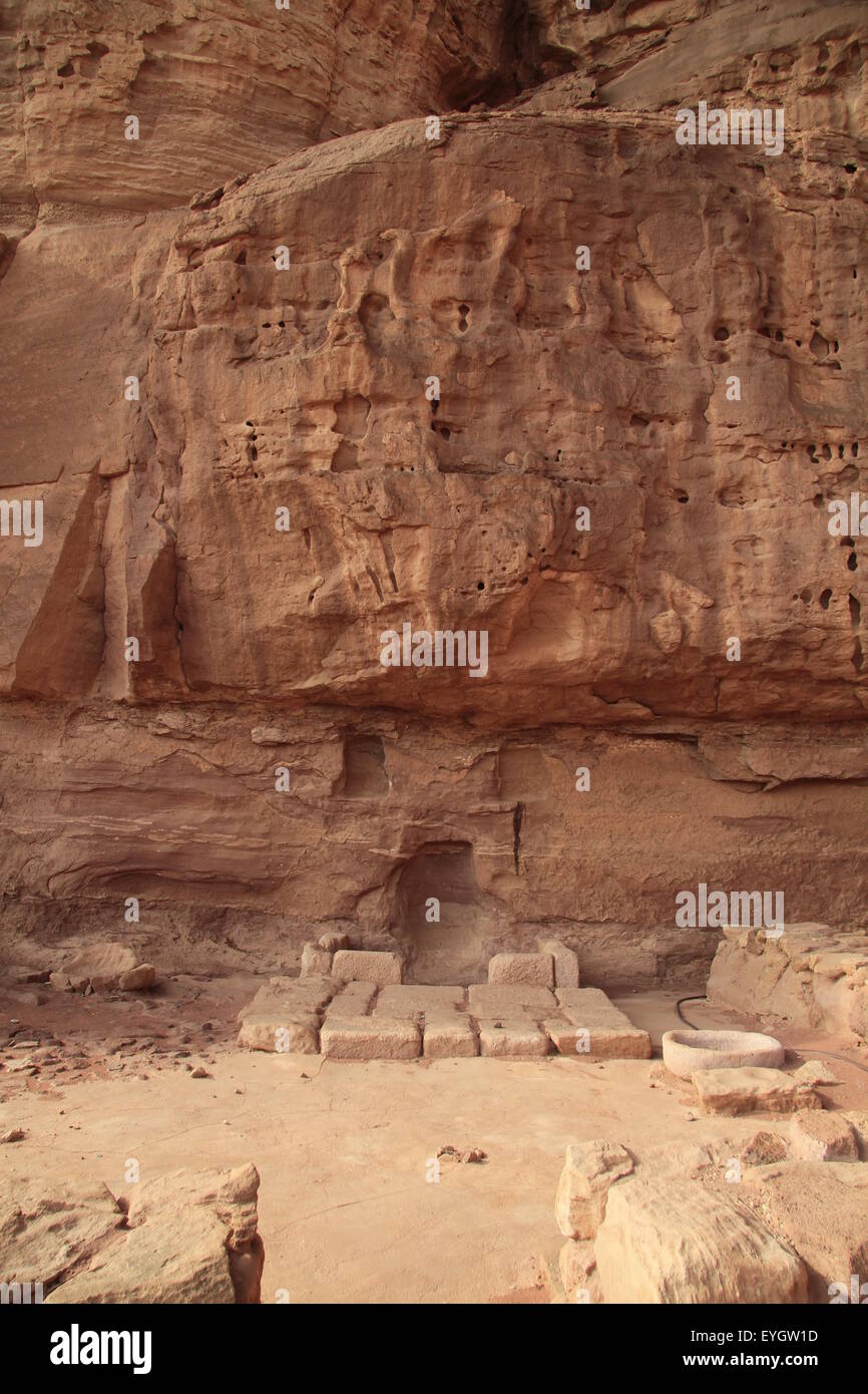 Arava, the Egyptian Hathor Temple in Timna Valley, 14th-12th centuries BC Stock Photo