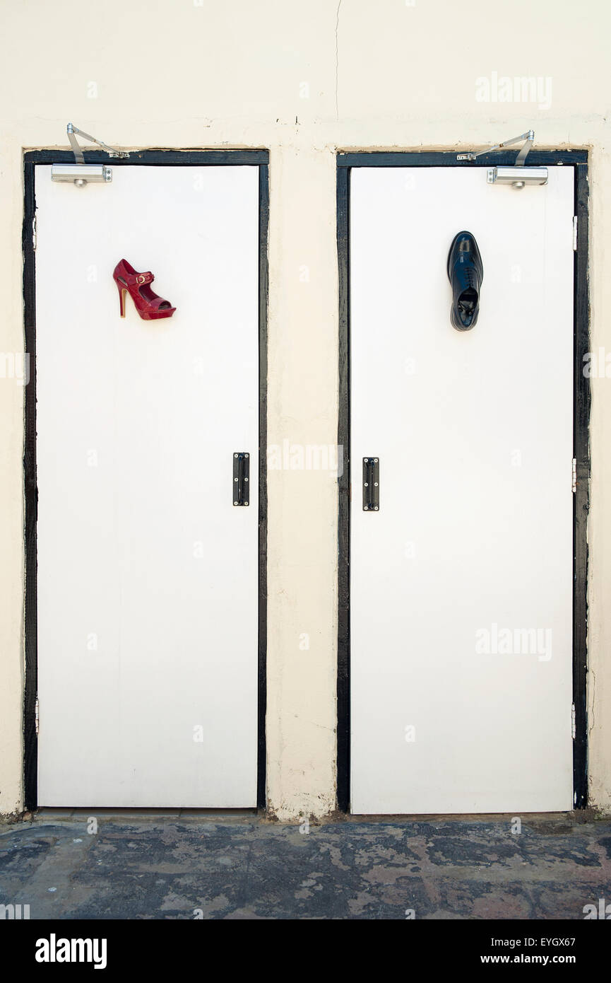 Toilet Door In Hackney; London, Uk Stock Photo - Alamy