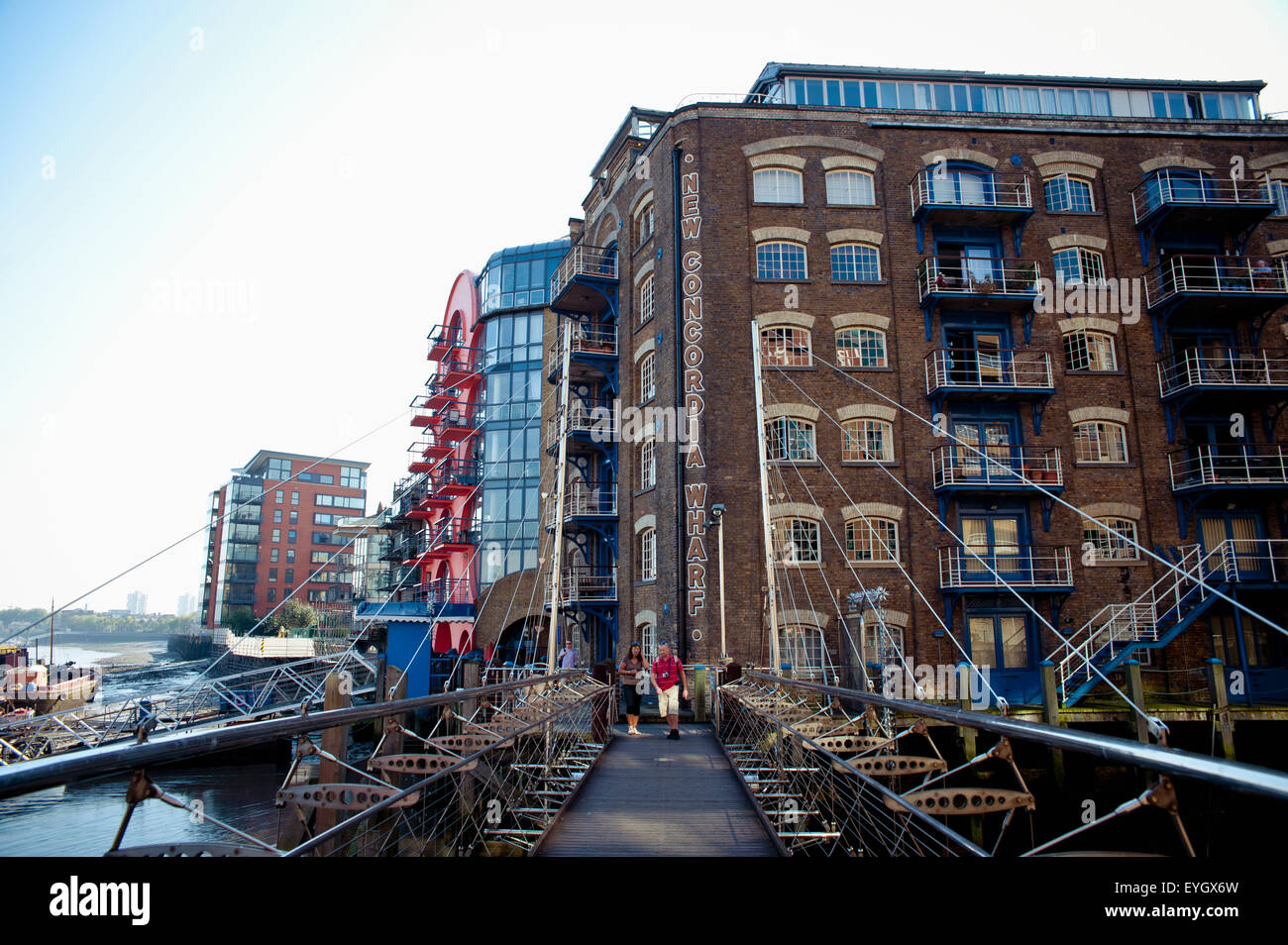 New Concordia Wharf; Bermondsey, London, Uk Stock Photo