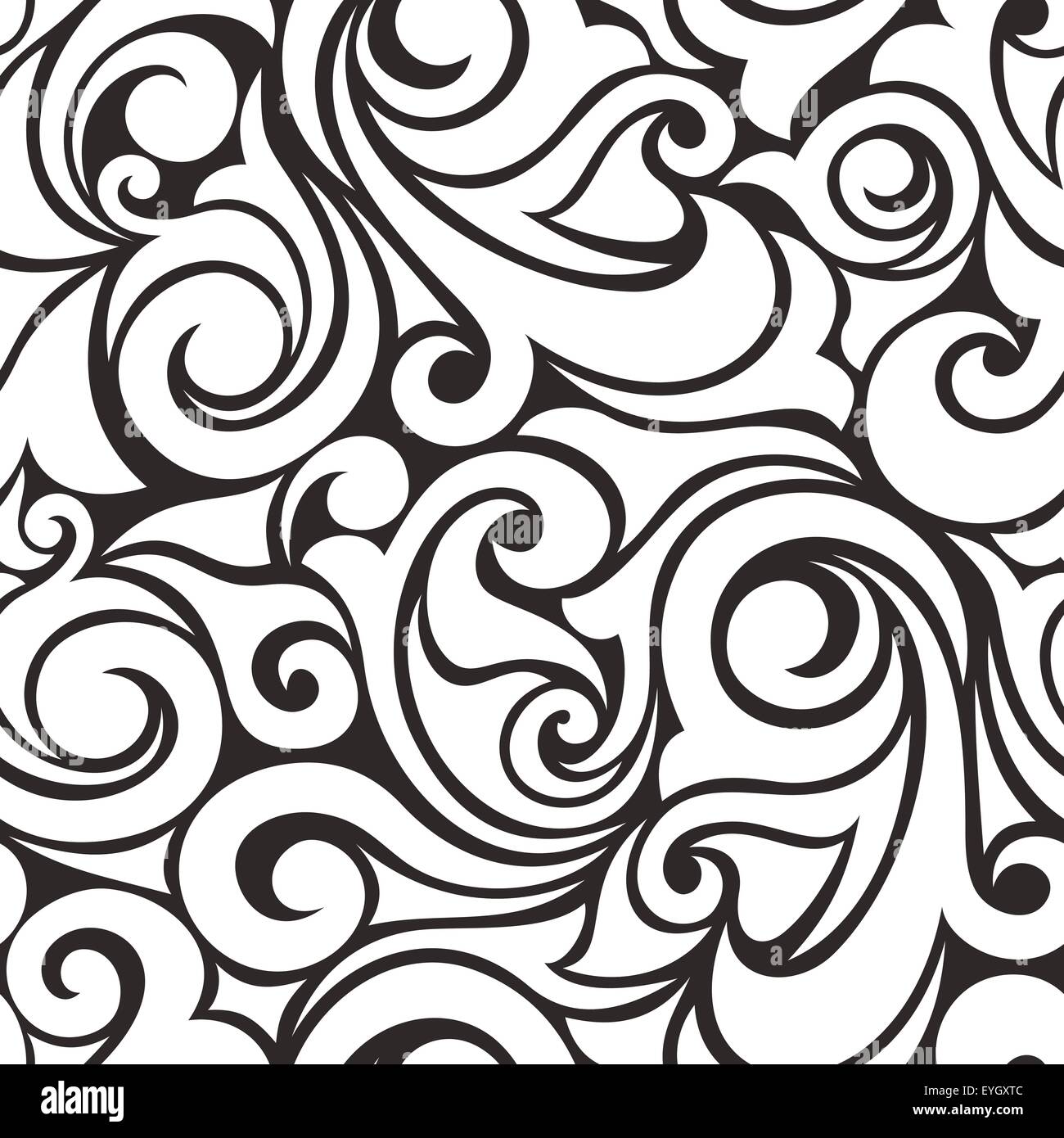Seamless black and white pattern. Vector illustration Stock Vector ...