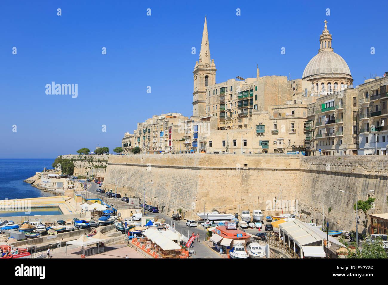 Malta valletta the carmelite our lady of carmel mount hi-res stock ...