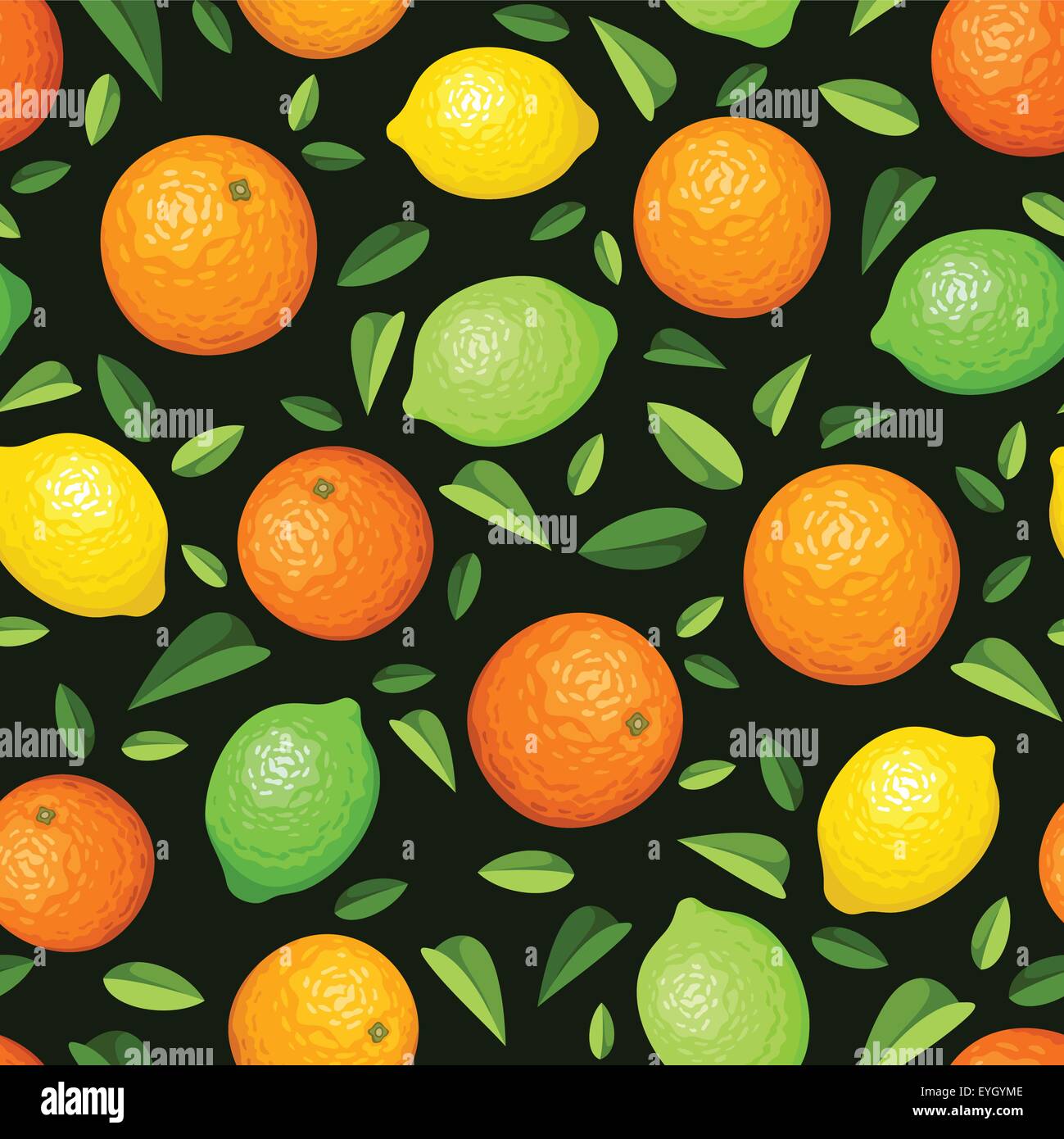 Seamless background with citrus fruits. Vector illustration Stock ...