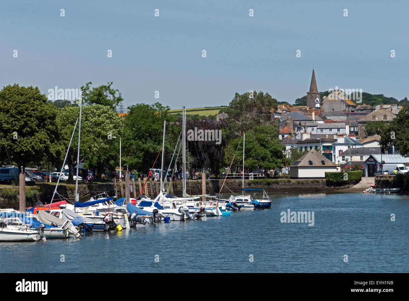 The Picturesque Market Town and  Quayside of Kingsbridge, Devon, England Stock Photo